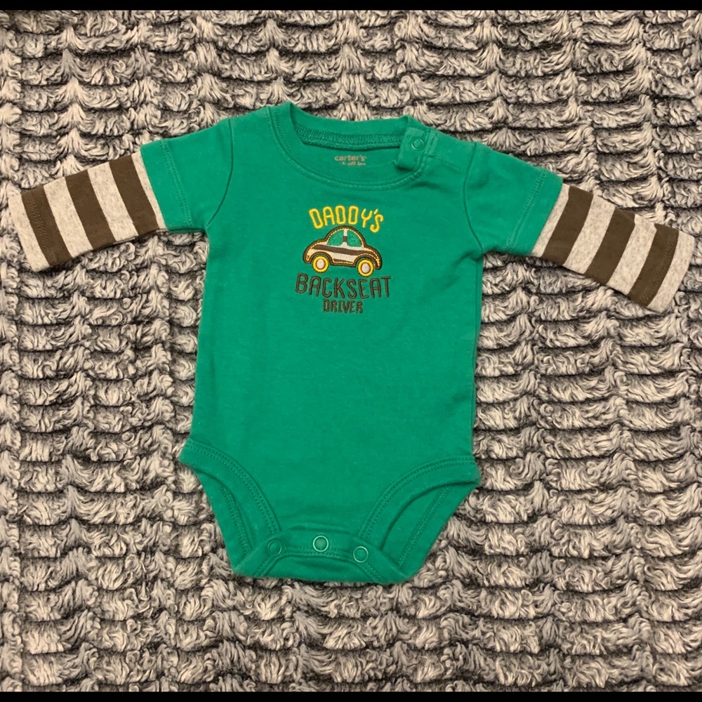 Newborn “Daddy’s Backseat Driver” Onesie